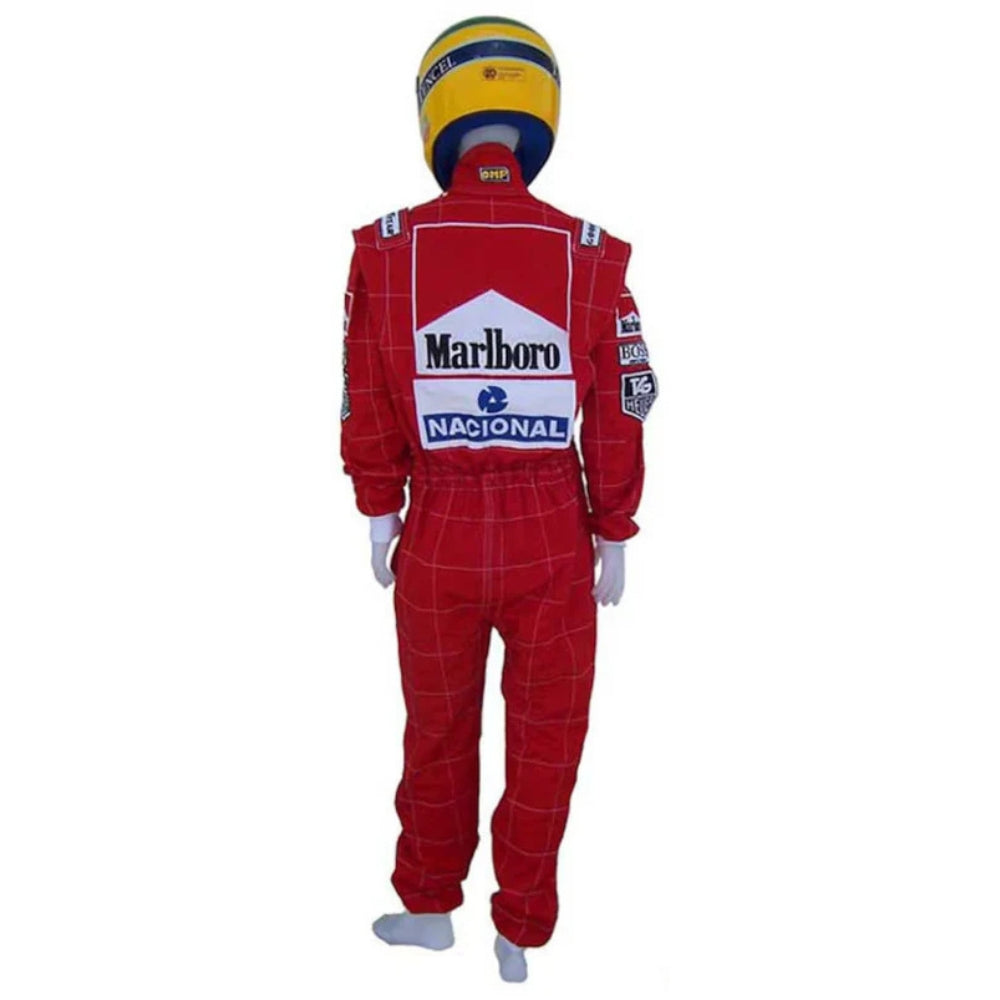 Ayrton Senna F1 Embroidered Fan Racing Suit | Brex International