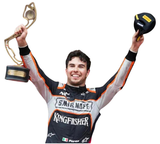 2016 Sergio Perez Race Worn Sahara Force India F1 Race Suit