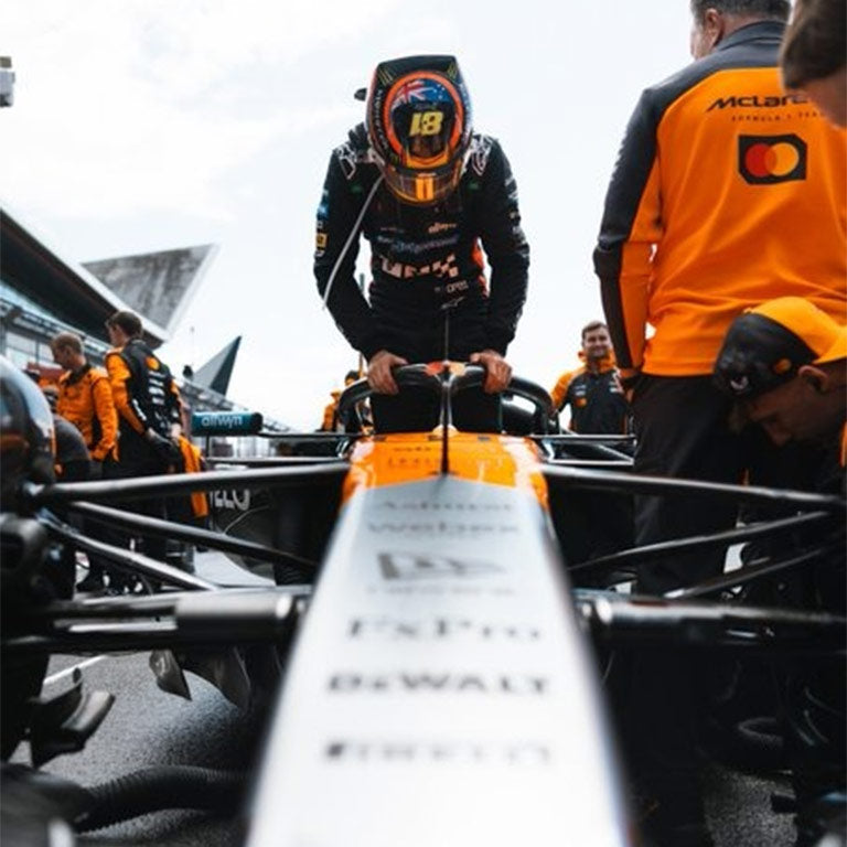 McLaren Formula One British GP racing suit for collectors and Formula 1 enthusiasts.