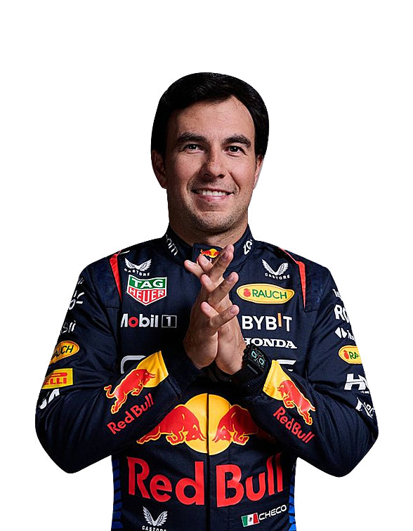 Checo Perez 2024 Red Bull F1 suit replica used for karting and motorsport events