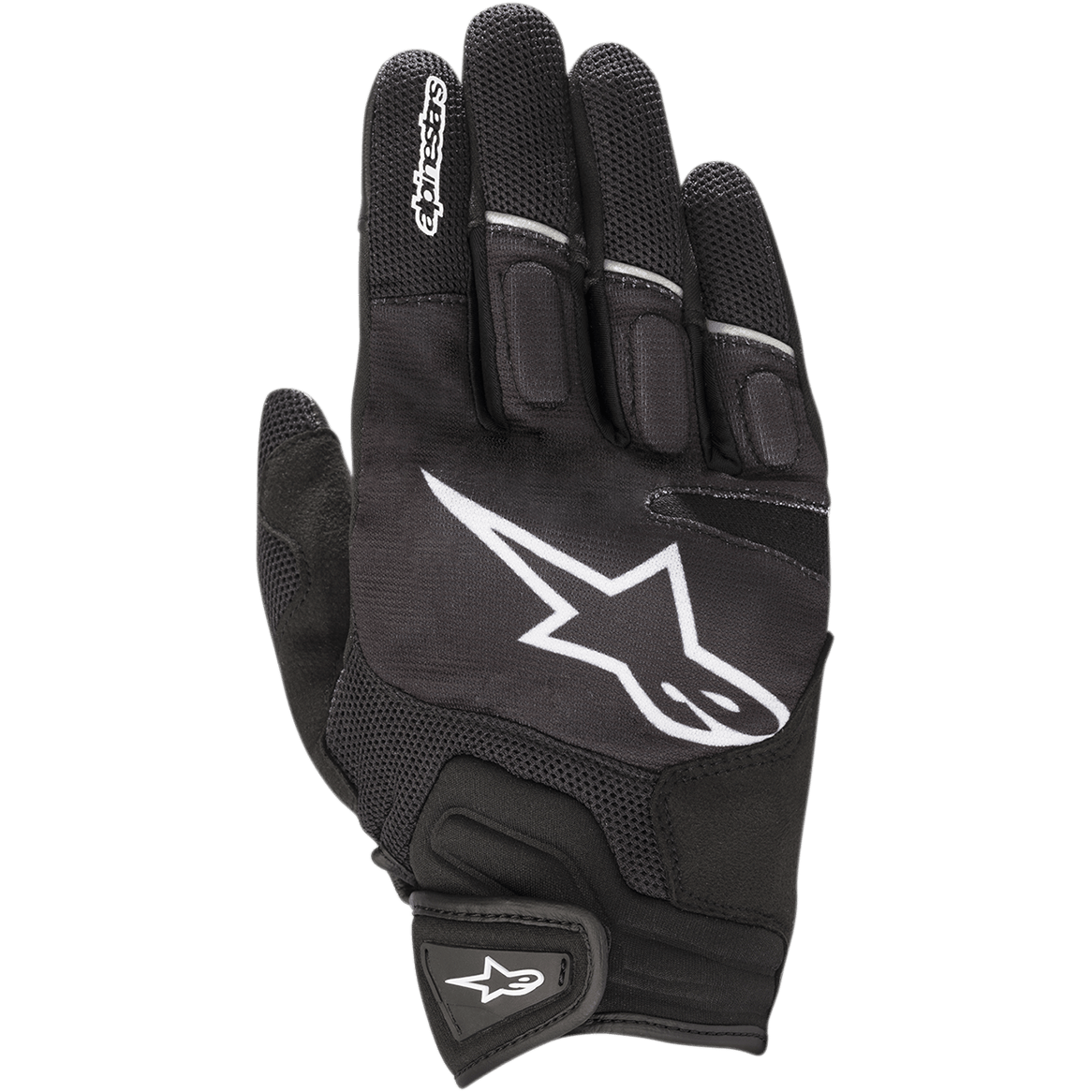 Atom Gloves - Black/White - Alpinestars motorcycle gloves, view 1