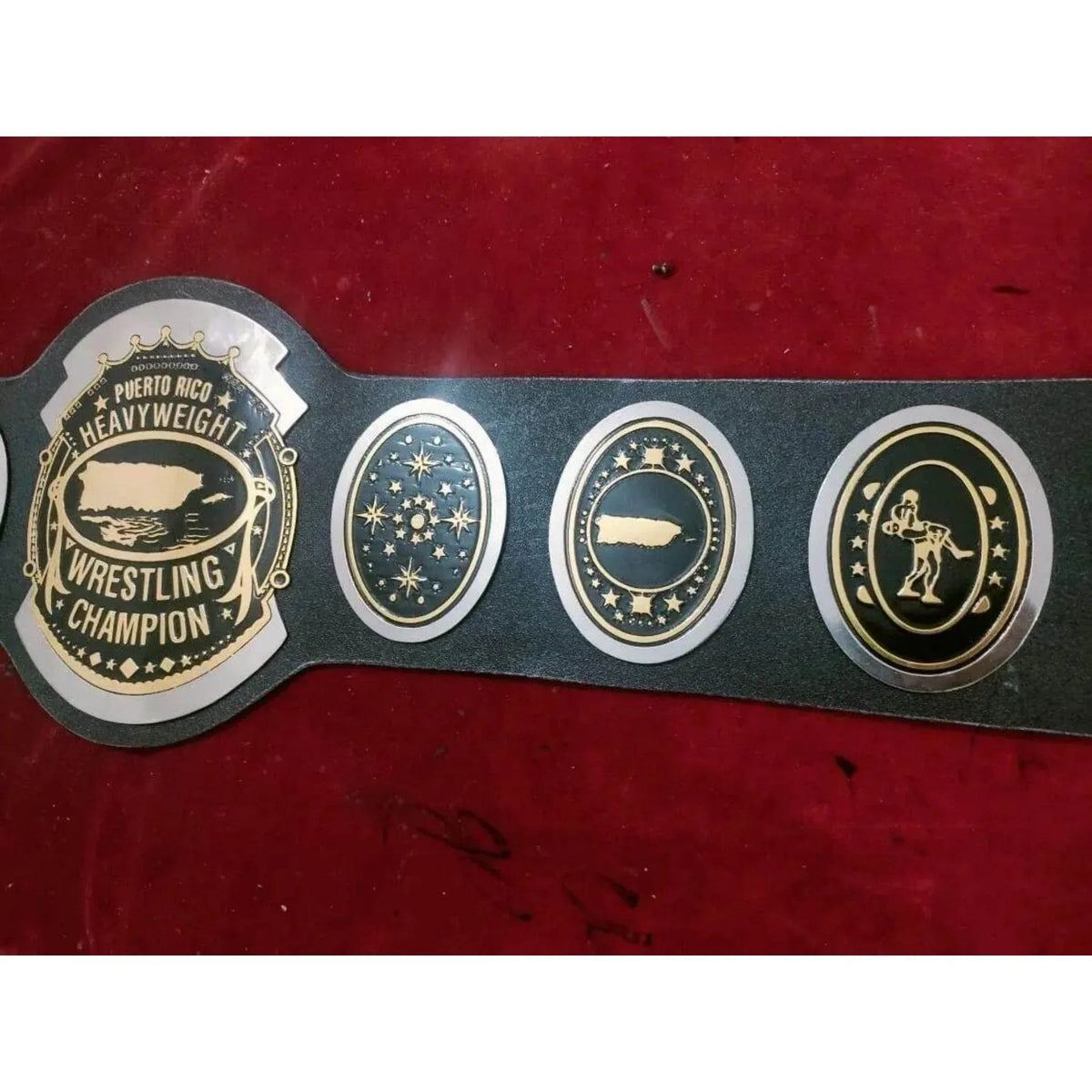 AWA Southern Heavyweight Dual Plated Championship Inspired Title Belt - photo 5 of 5 | Brex International