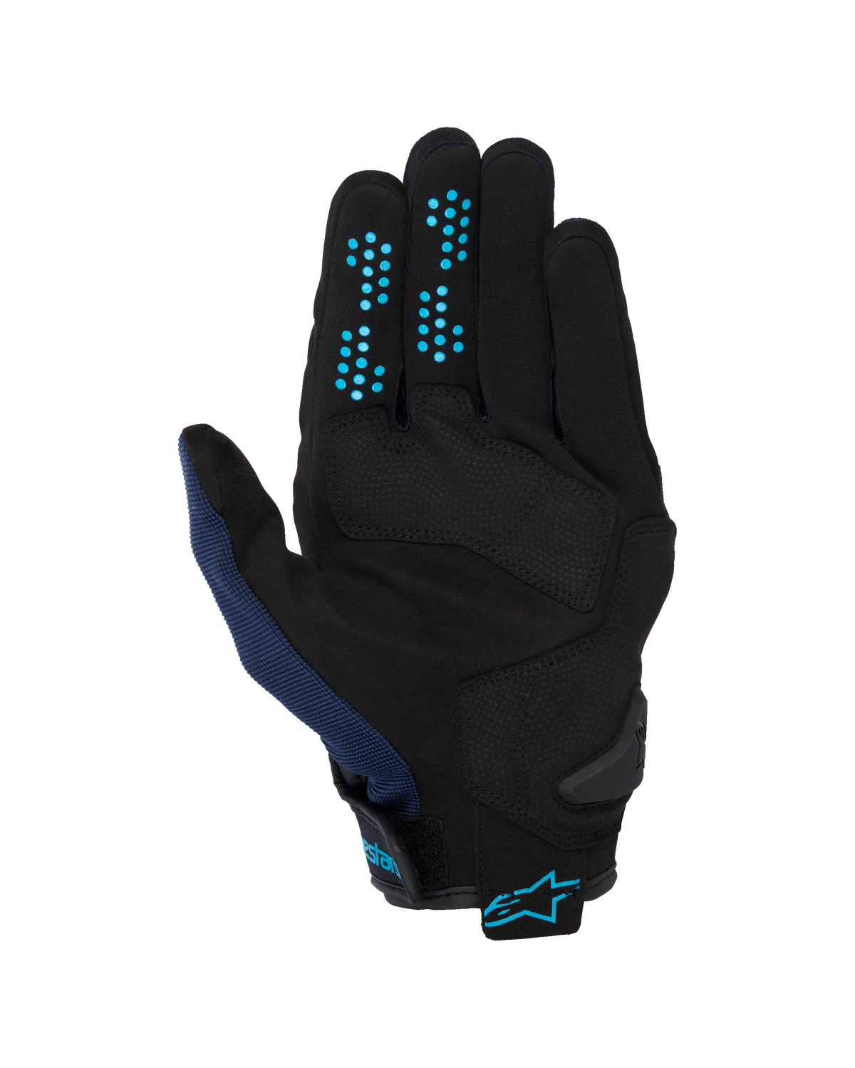 Chrome V2 Gloves - Dark Blue/Hawaiian Ocean - Alpinestars motorcycle gloves, view 2