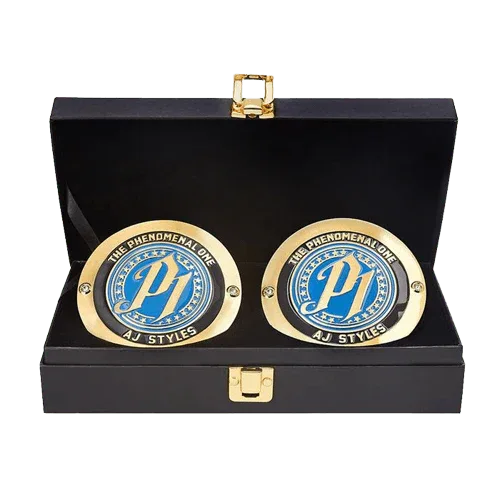 Collectible Aj Styles Side Plates Championship Inspired Box Set - photo 1 of 1 | Brex International