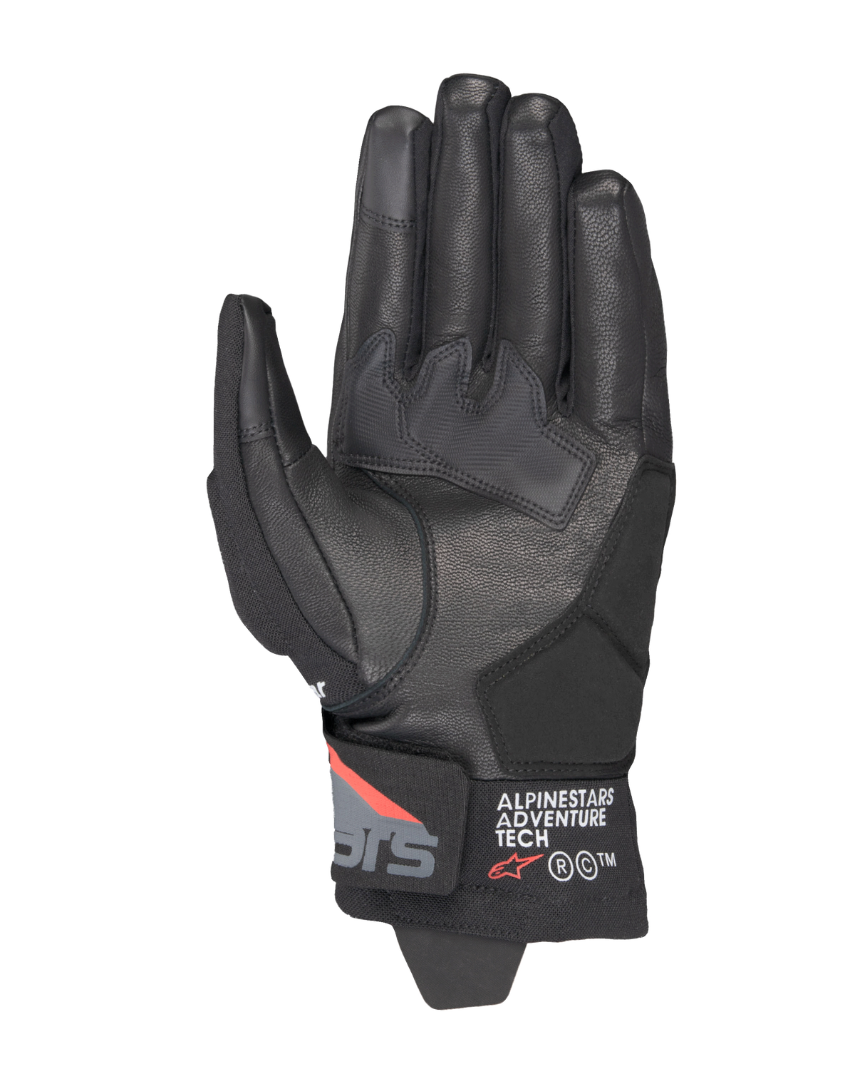 Corozal V3 Drystar® Gloves - Black/Deep Gray/Red Fluo - Alpinestars motorcycle gloves, view 2