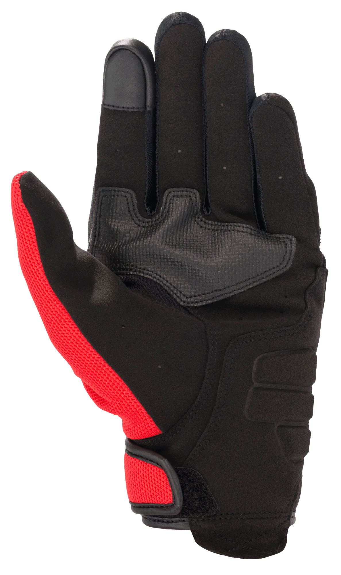 Honda Copper Glove - Black/Bright Red/Blue - Alpinestars motorcycle gloves, view 2