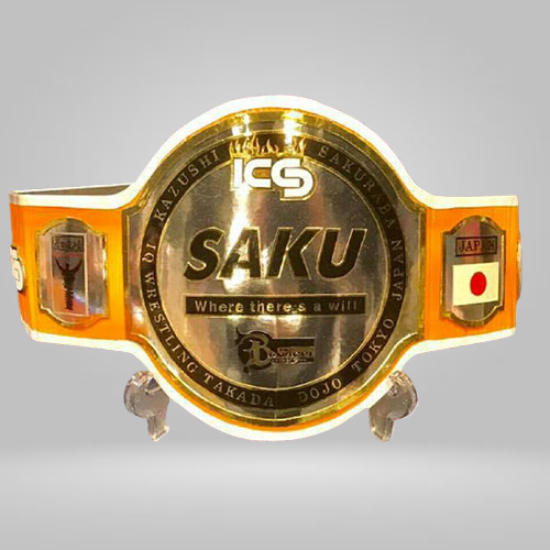 ICS Kazushi Sakuraba IQ Wrestling Takada Dojo Tokyo Japan Champion Inspired Belt - photo 1 of 1 | Brex International