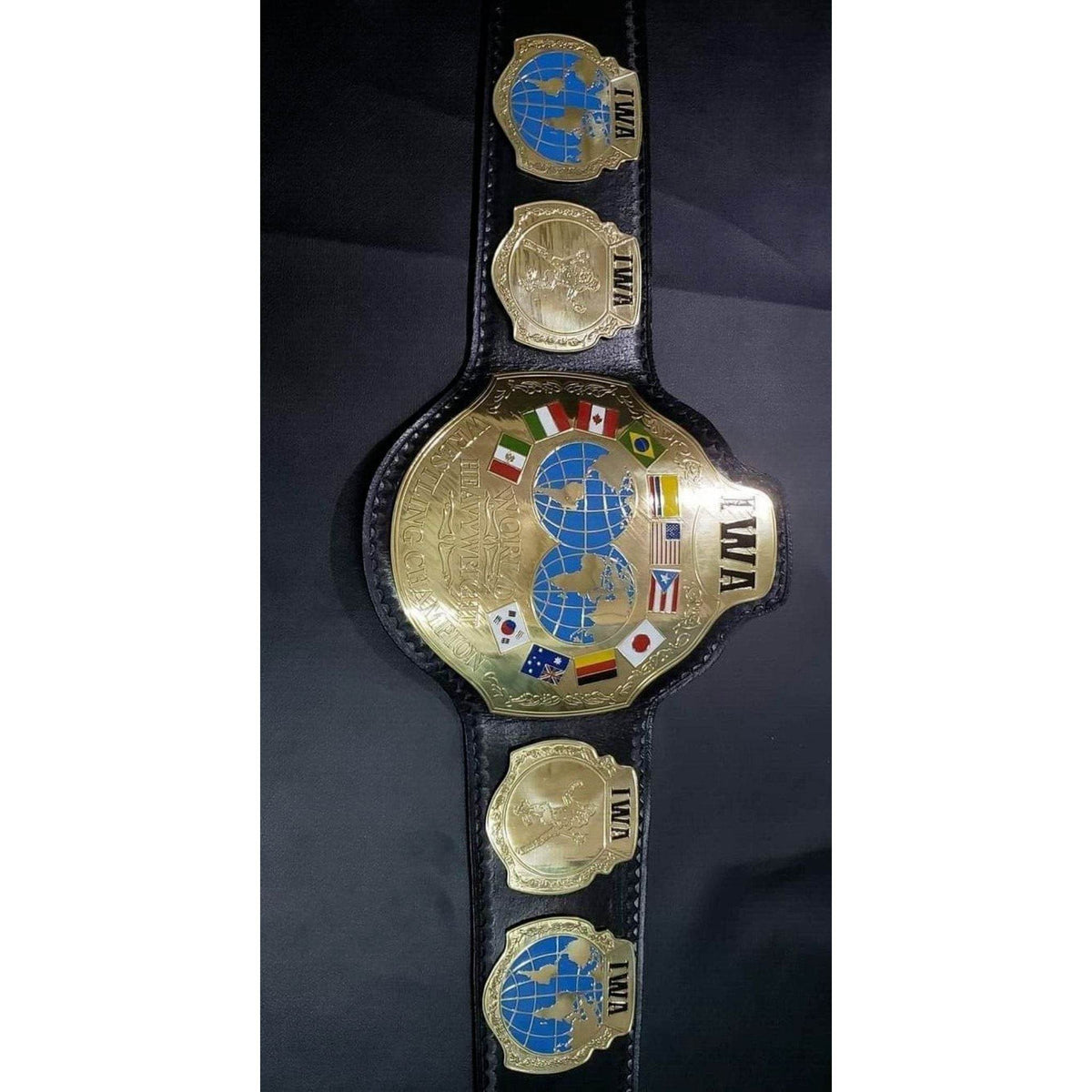 IWA Wrestling Championship Inspired Collectible Title Belt - photo 4 of 4 | Brex International