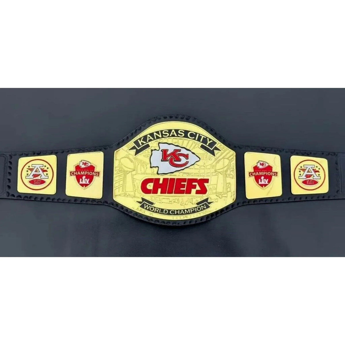 Kansas City Chiefs KC World Champion Inspired Collectible Title Belt - photo 7 of 7 | Brex International