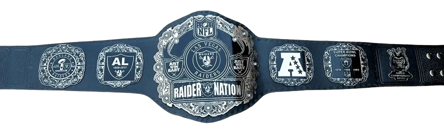 Las Vegas Raider Nation NFL Super Bowl Champions Championship Inspired Belt - photo 5 of 5 | Brex International