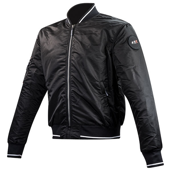 LS2 Brighton Textile Jacket - Black - LS2 motorcycle jacket, view 1