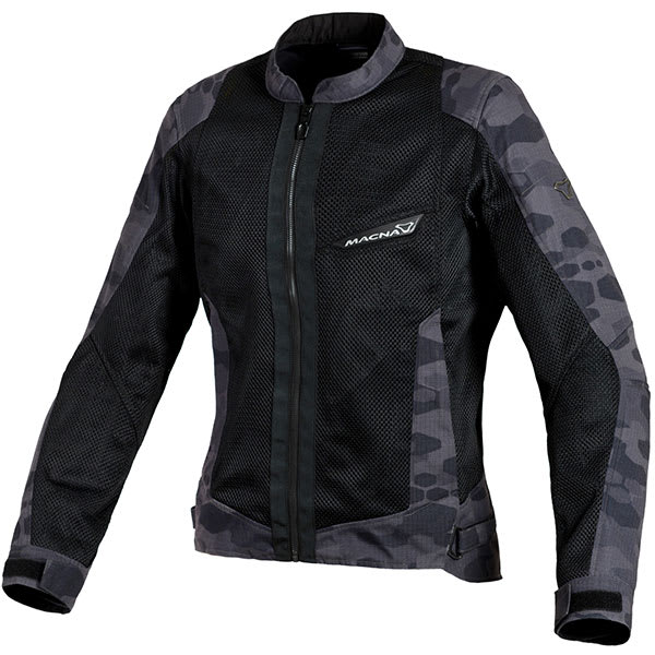 Macna Ladies Velocity Textile Jacket - Black / Camo - Macna motorcycle jacket, view 1