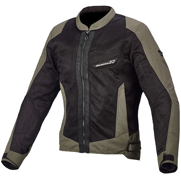 Macna Ladies Velocity Textile Jacket - Olive - Macna motorcycle jacket, view 1