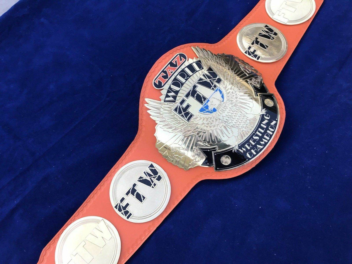 New TAZ FTW Heavyweight Championship Wrestling Leather Inspired Belt - photo 6 of 6 | Brex International