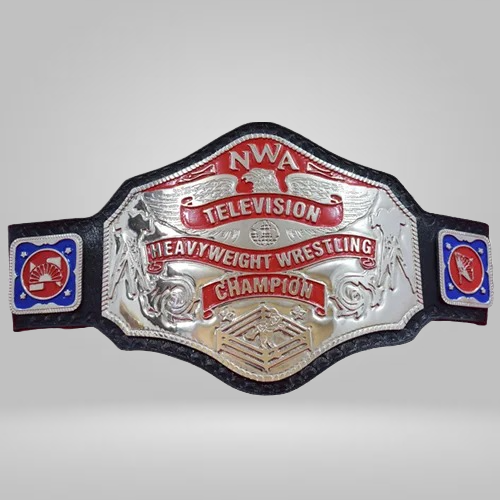 NWA Black Television Championship Replica Inspired Belt (4mm Zinc) - photo 2 of 2 | Brex International
