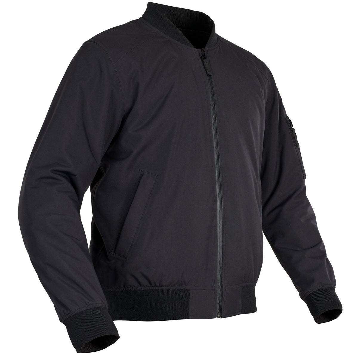 Oxford Bomber D2D Textile Jacket - Black - Oxford motorcycle jacket, view 1