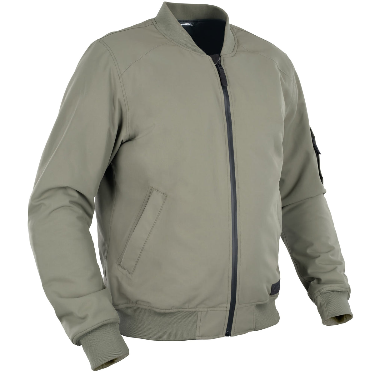 Oxford Bomber D2D Textile Jacket - Khaki - Oxford motorcycle jacket, view 1