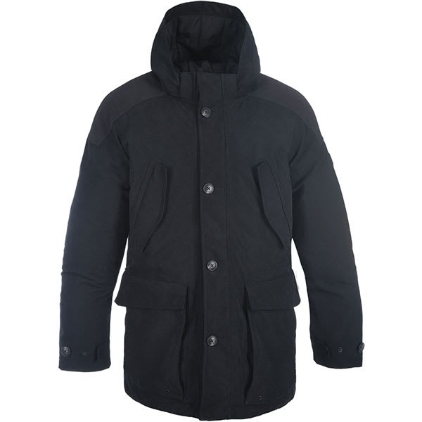 Oxford Parka Textile Jacket - Black - Oxford motorcycle jacket, view 1