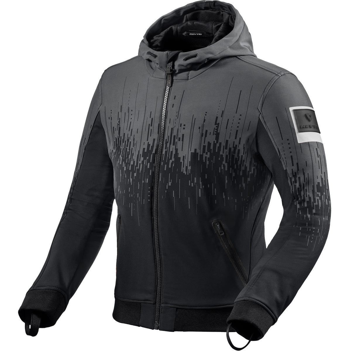 Rev'it Quantum 2 WB Textile Jacket - Black / White - Rev'it motorcycle jacket, view 1