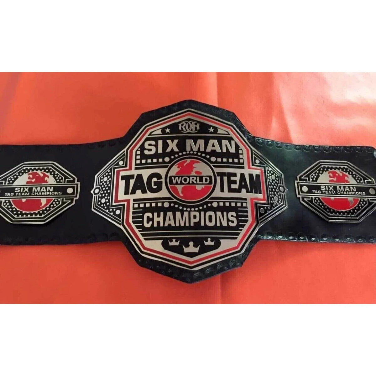 ROH Six Man Tag Team Championship Inspired Collectible Title Belt - photo 5 of 5 | Brex International