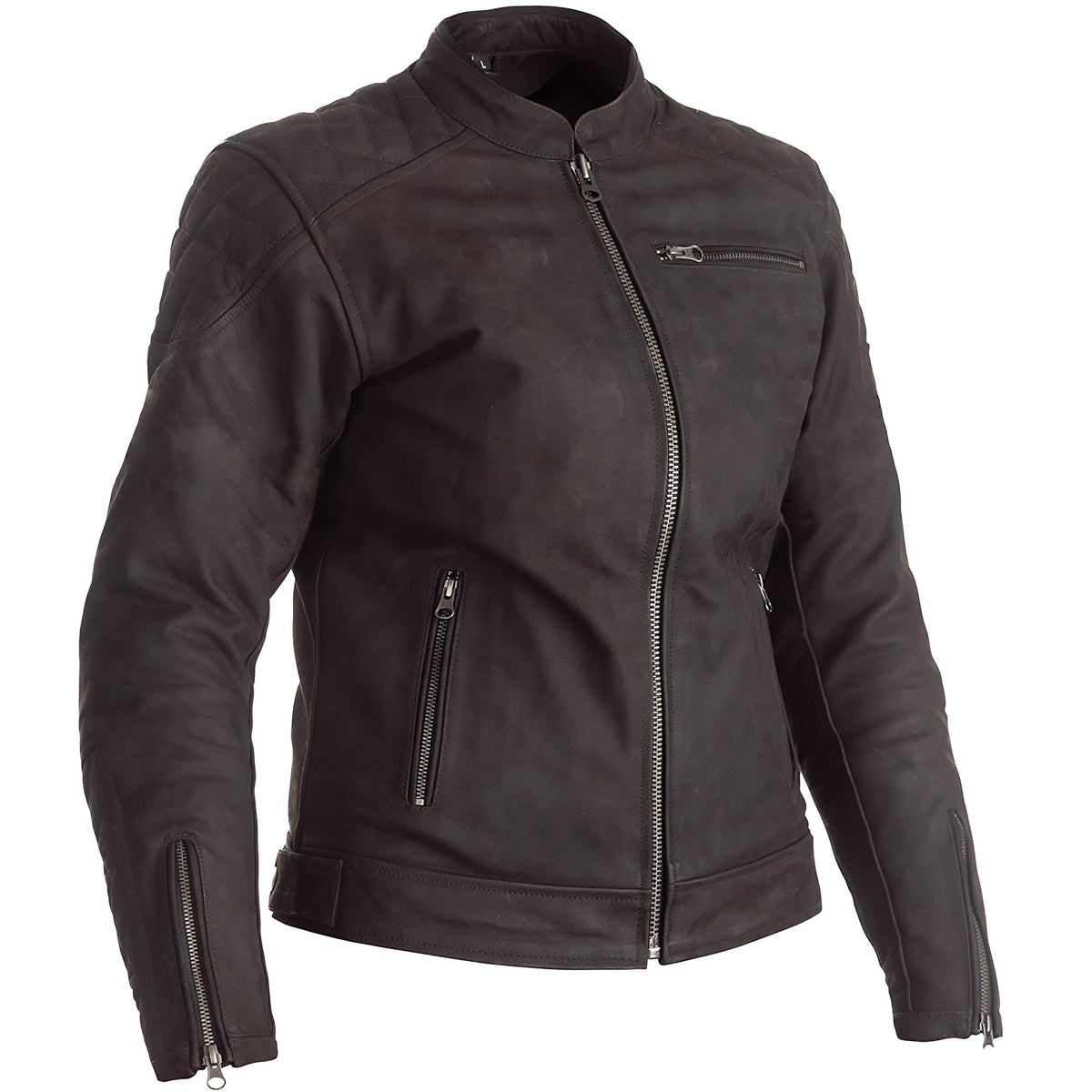 RST Ladies Ripley CE Leather Jacket - Brown - RST motorcycle jacket, view 1