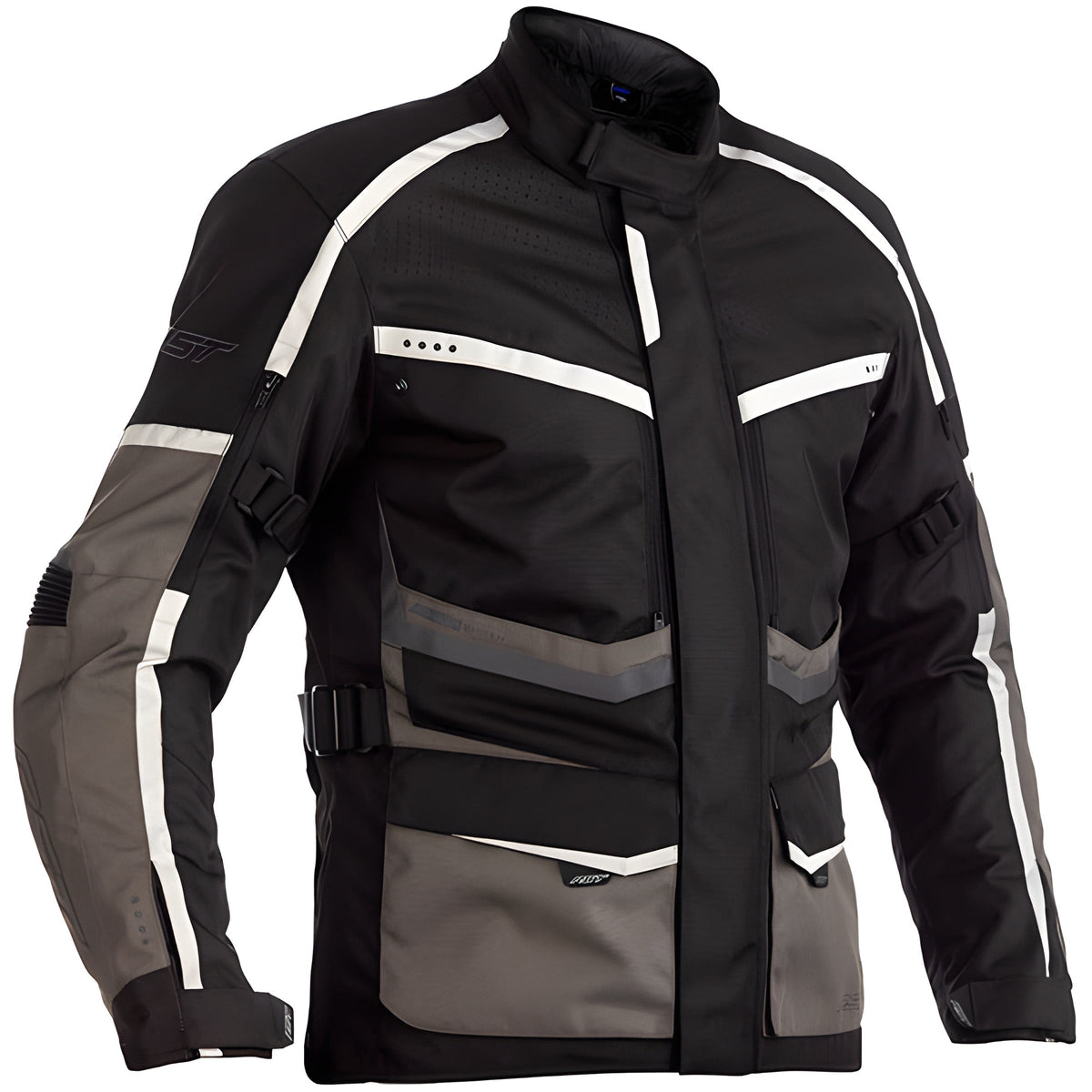RST Maverick CE Textile Jacket - Black / Grey / Silver - RST motorcycle jacket, view 1