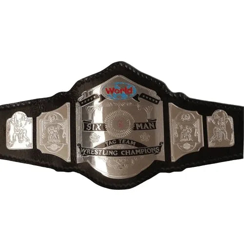 Six Man Tag Team Championship Inspired Collectible Title Belt - photo 2 of 2 | Brex International