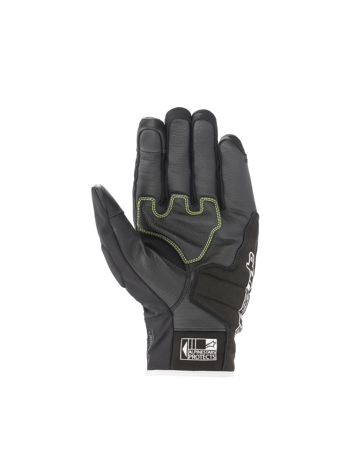 SMX Z Drystar® Gloves - Black/White/Red Fluo - Alpinestars motorcycle gloves, view 2