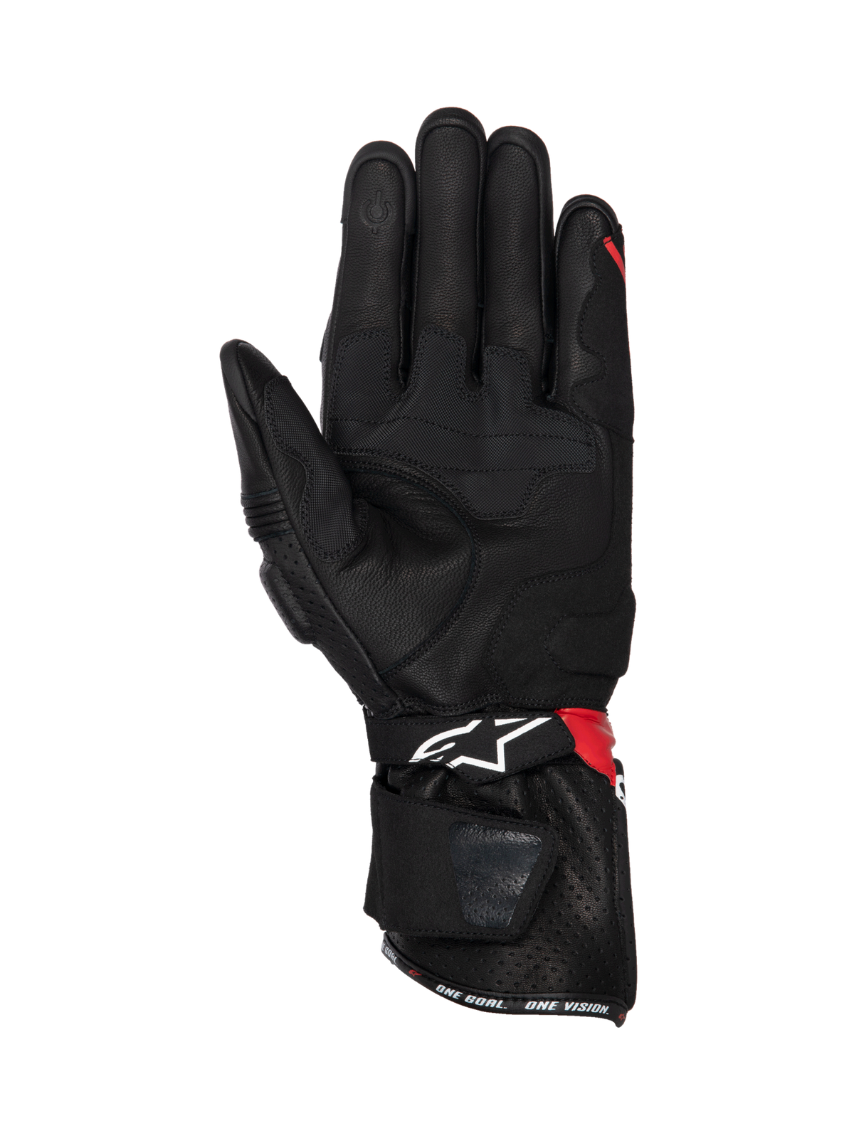 SP-3 Gloves - Black/Bright/Red/White - Alpinestars motorcycle gloves, view 2