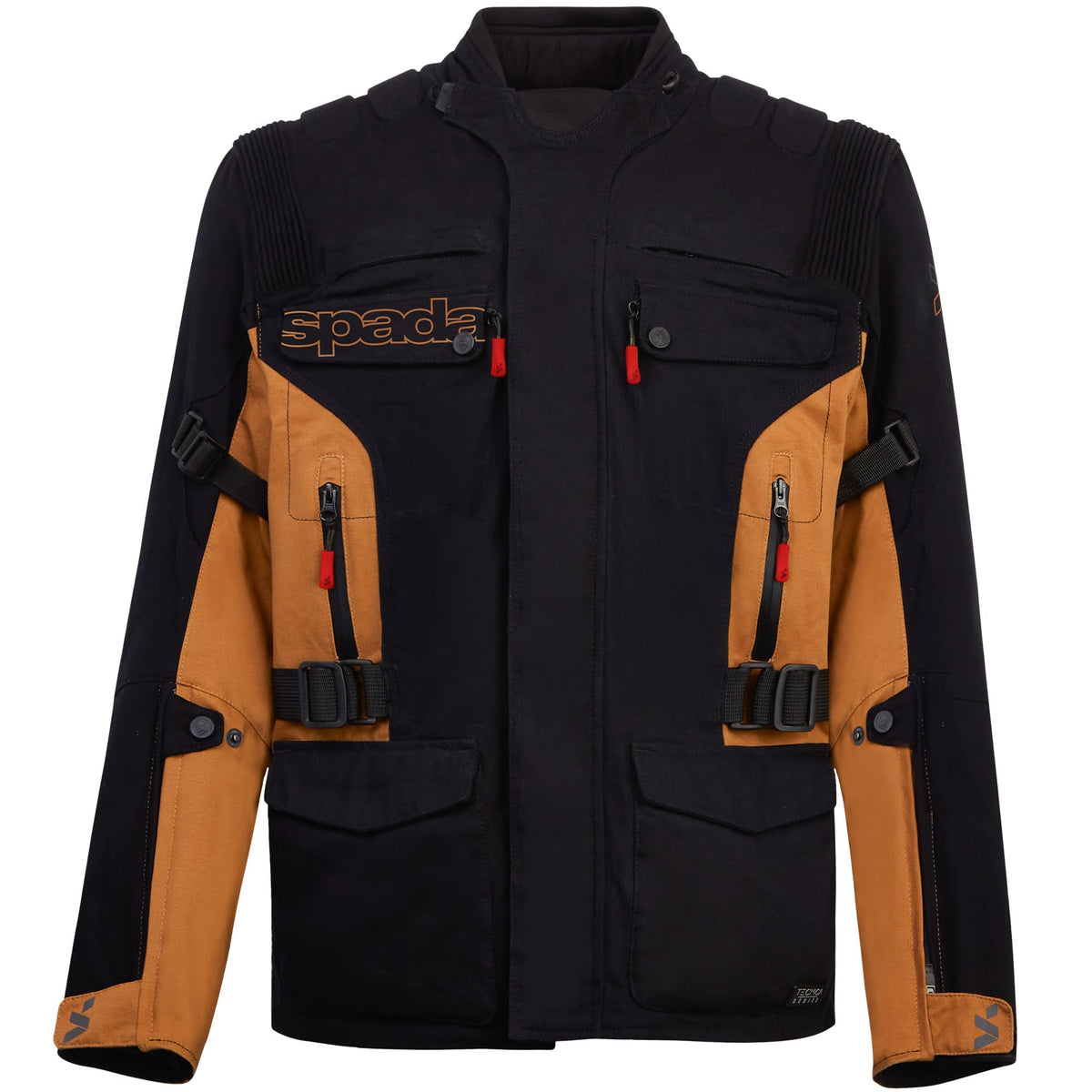 Spada Ascent V3 CE Textile Jacket - Black / Tan - Spada motorcycle jacket, view 1