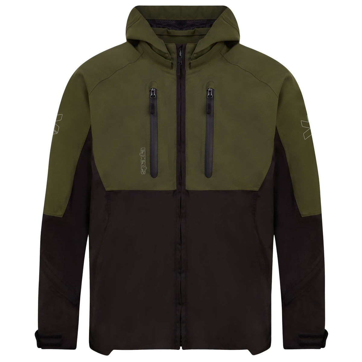 Spada Joe CE Jacket - Black / Green - Spada motorcycle jacket, view 1