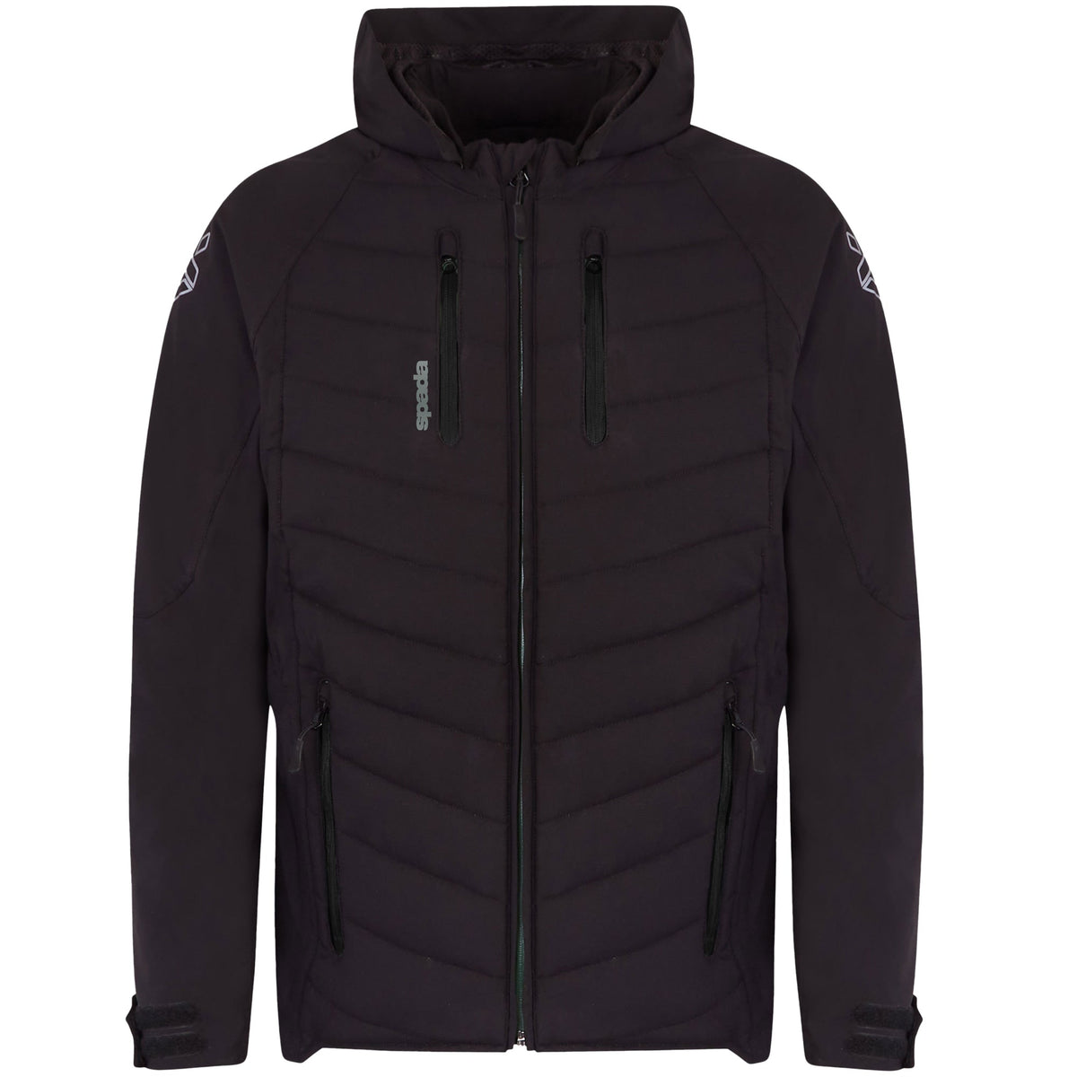 Spada Tino Quilted CE Textile Jacket - Black - Spada motorcycle jacket, view 1