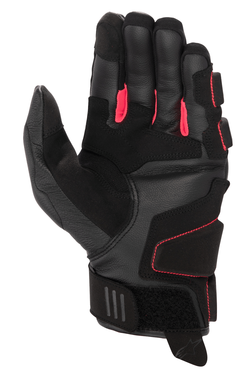 Women Stella Phenom Leather Air Glove - Black/Diva Pink - Alpinestars motorcycle gloves, view 2