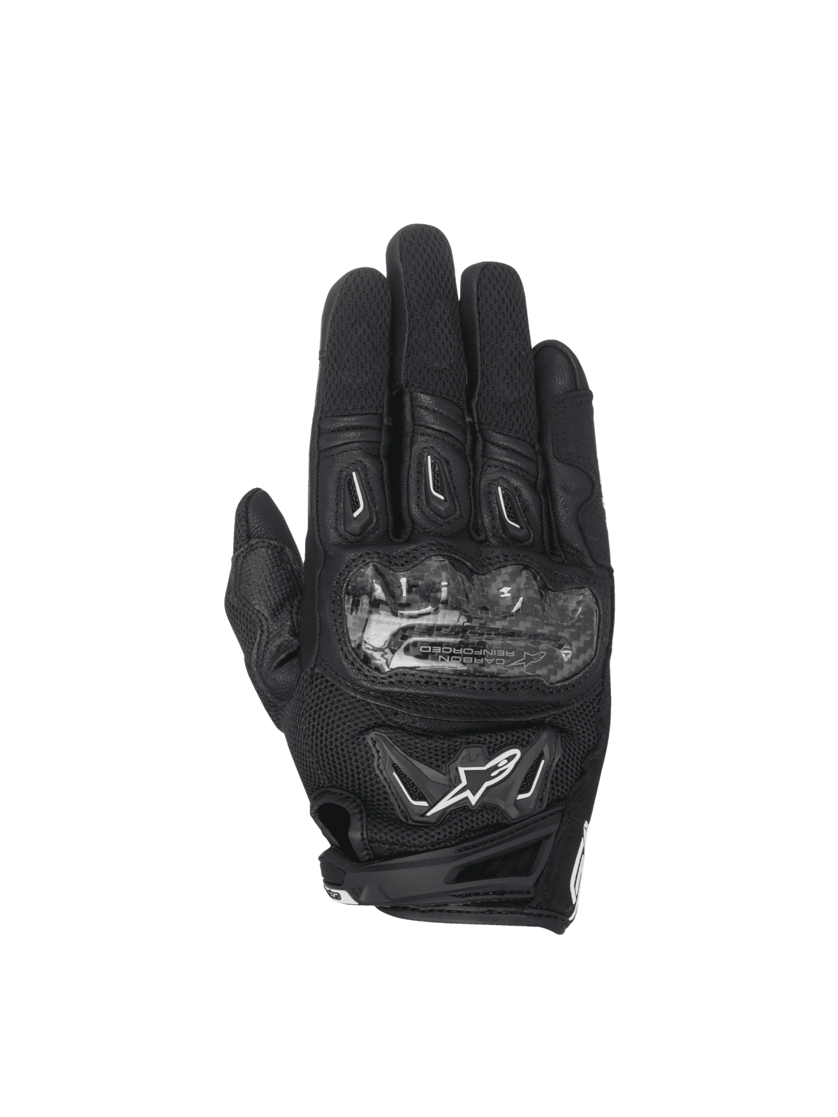 Women Stella SMX-2 Air Carbon V2 Gloves - Black - Alpinestars motorcycle gloves, view 1