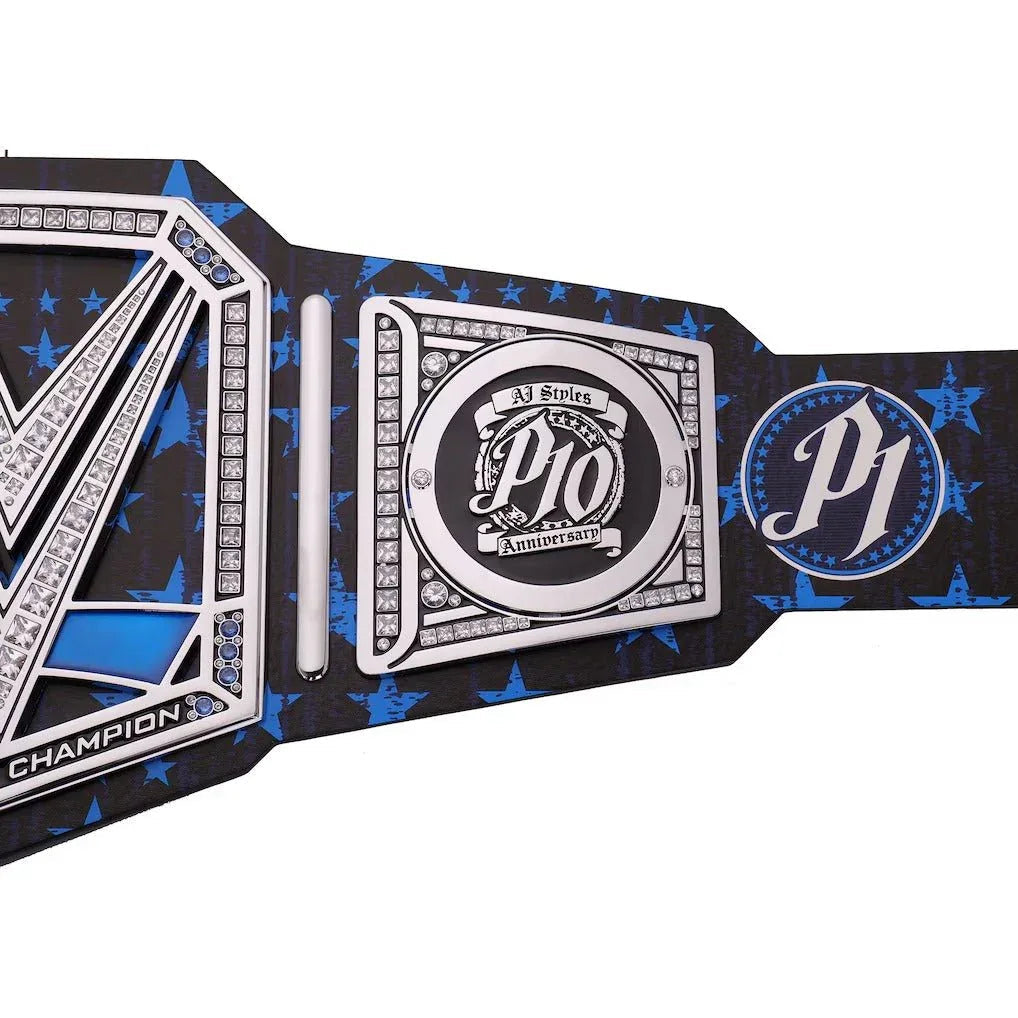 WWE AJ Styles 10th Anniversary Signature Series Inspired Title Belt - photo 7 of 7 | Brex International