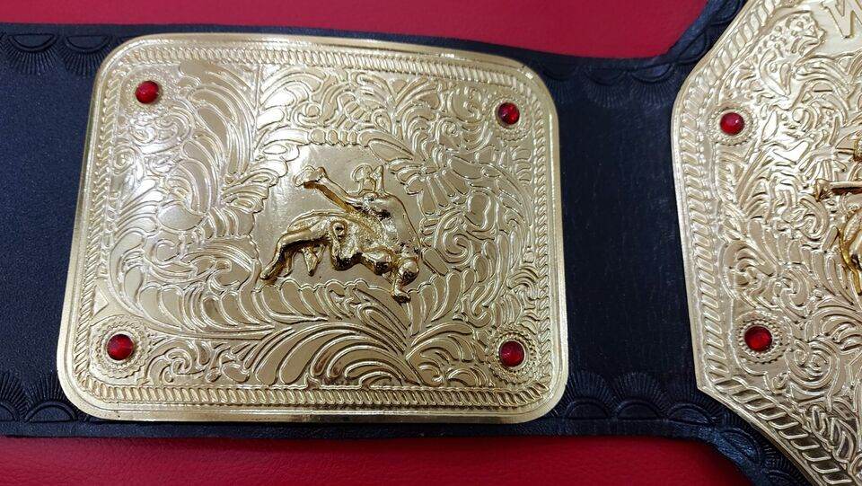 WWE Big Gold World Heavyweight Championship Inspired Title Belt - photo 7 of 7 | Brex International