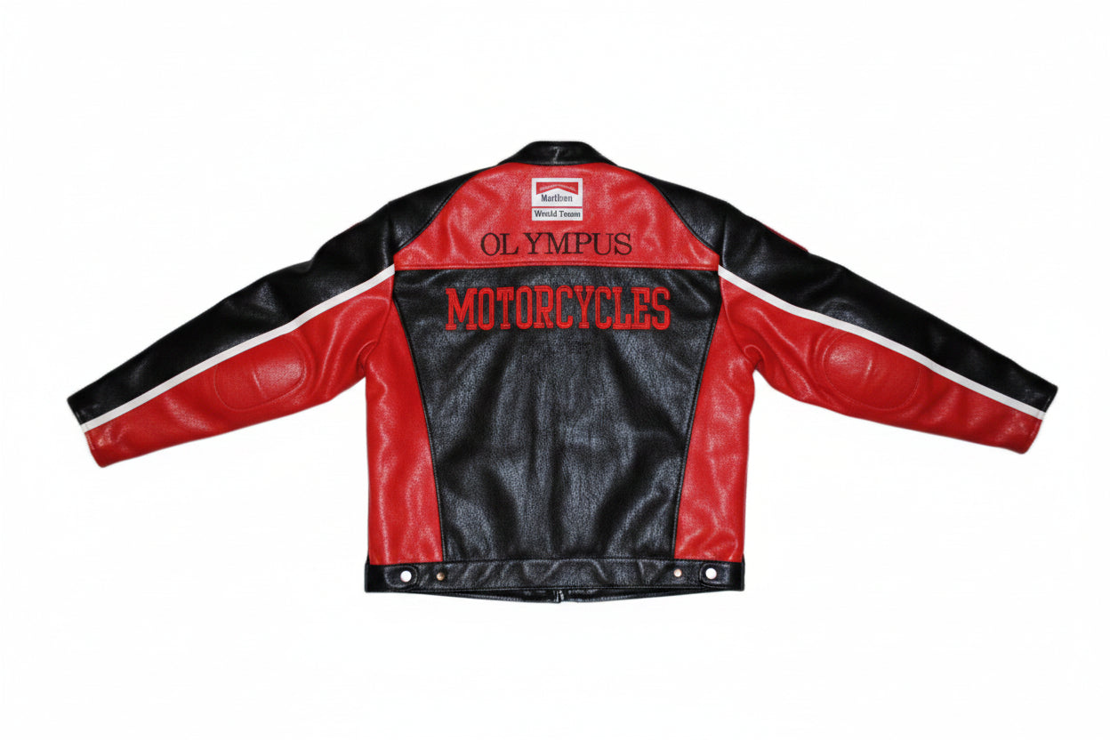 Ferrari Crimson Leather Jacket