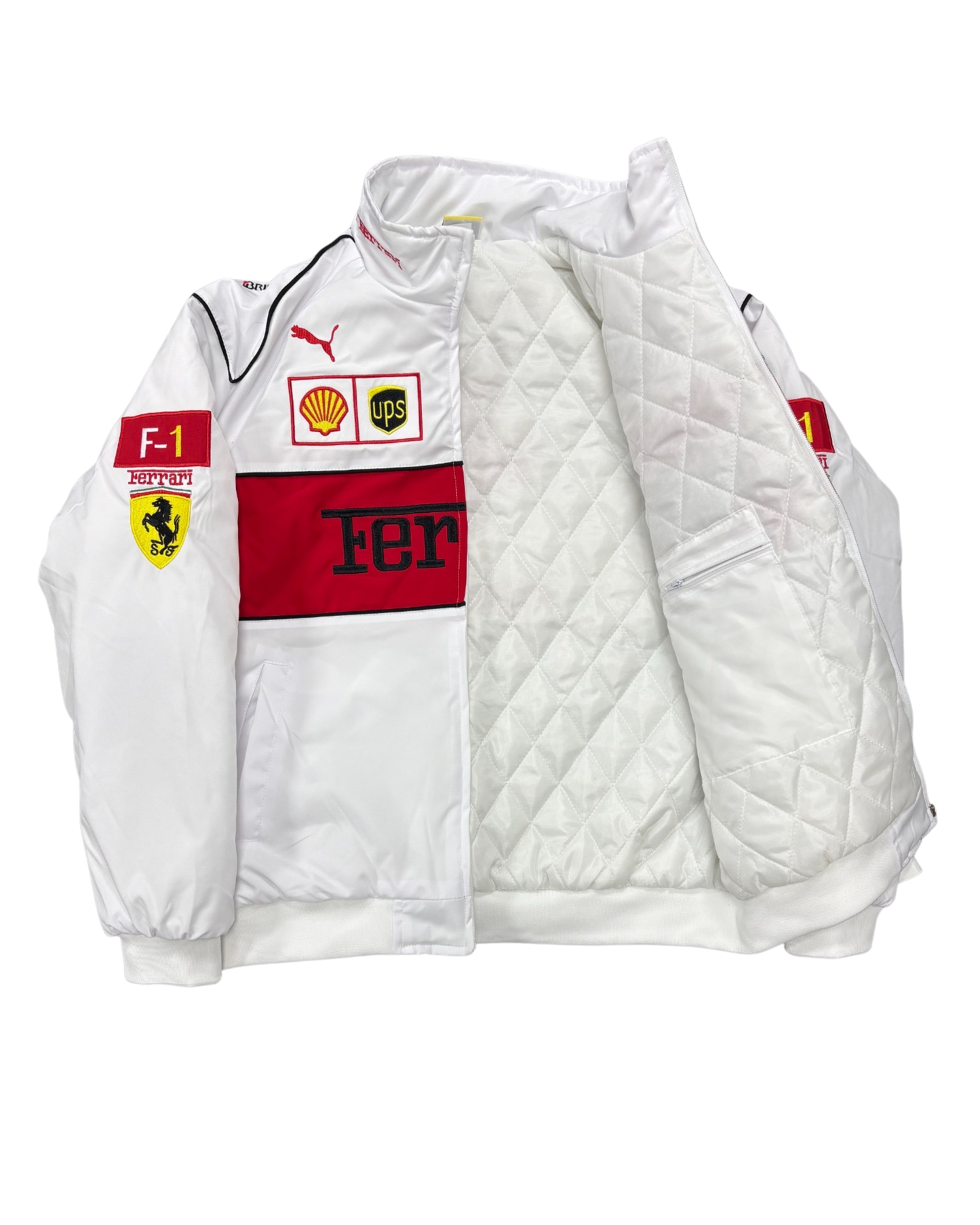 Ferrari White Racing Jacket