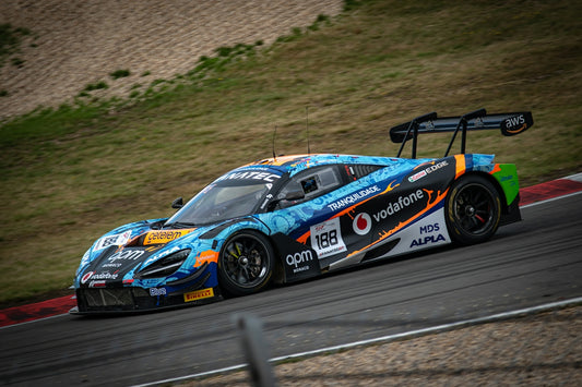 a racing car driving on a race track