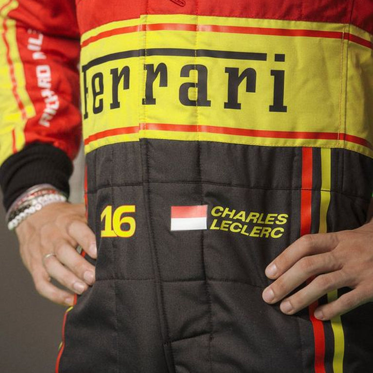 2023 Charles Leclerc Monza GP Ferrari F1 Race Replica Suit