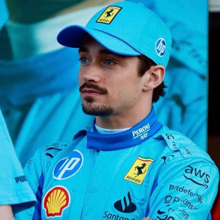 Formula 1 Charles Leclerc Miami GP Ferrari Replica Race Suit with custom craftsmanship and authentic styling.