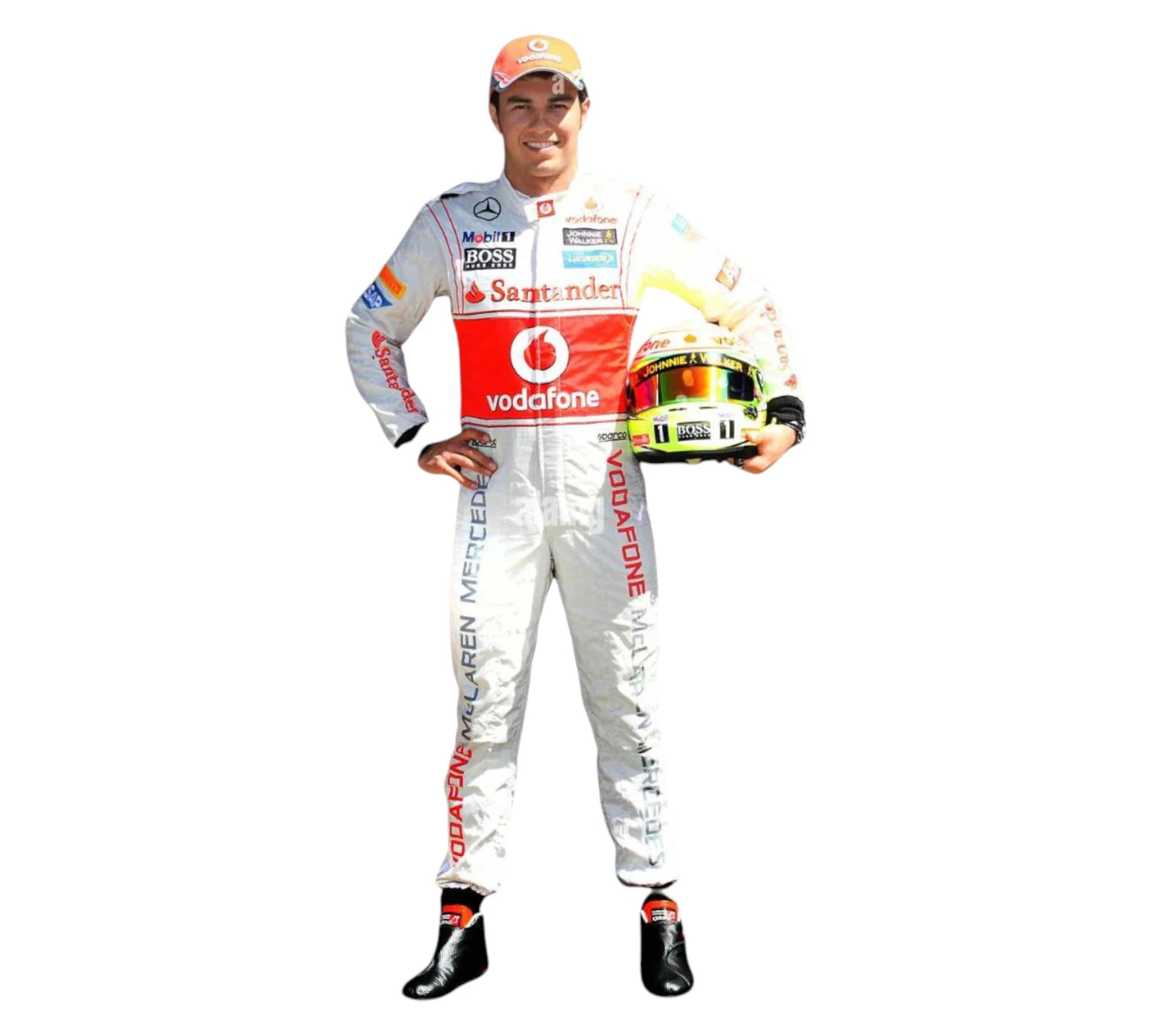 2013 Sergio Perez Team McLaren Mercedes F1 Race Embroidery Suit