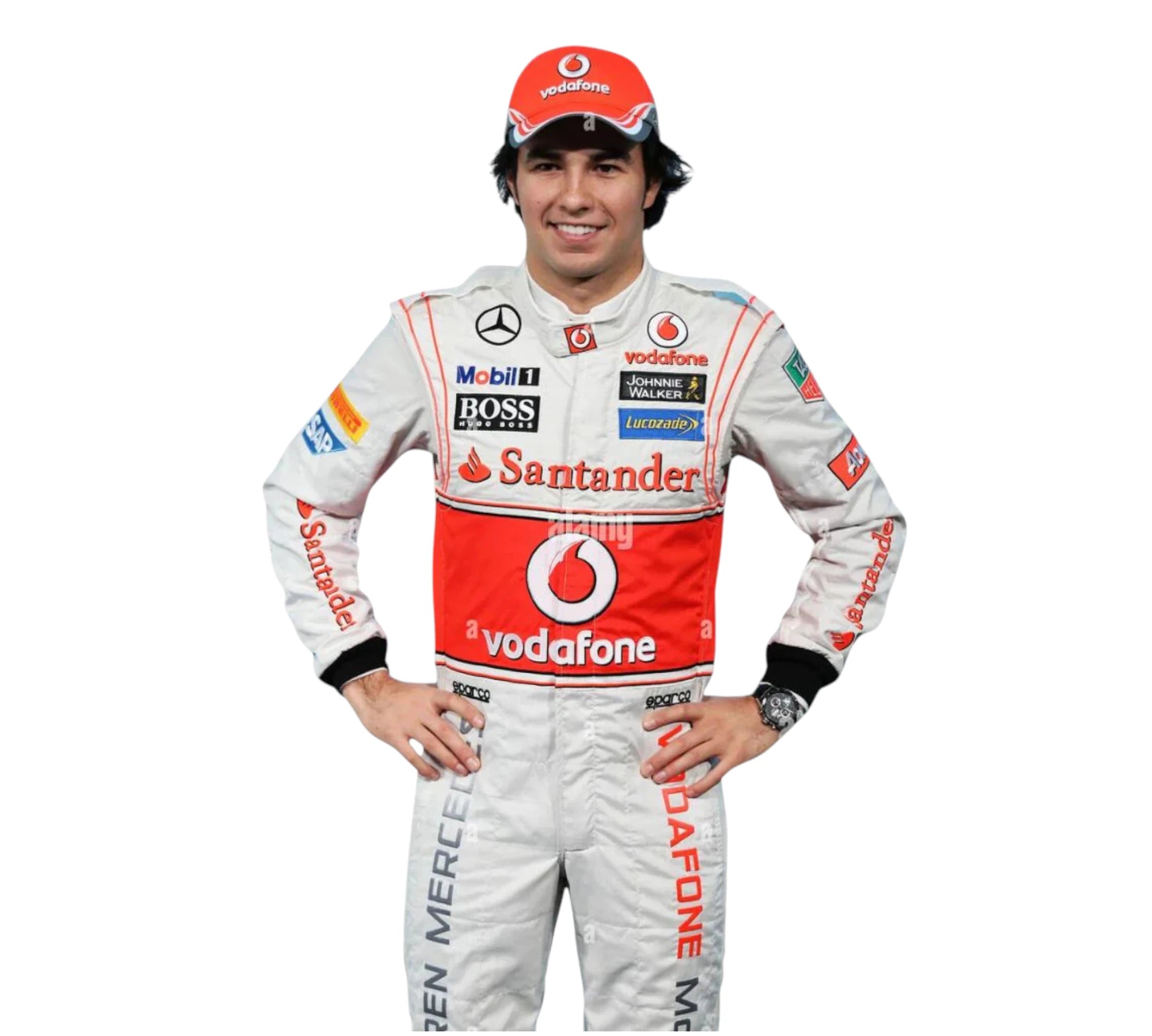 2013 Sergio Perez Team McLaren Mercedes F1 Race Embroidery Suit