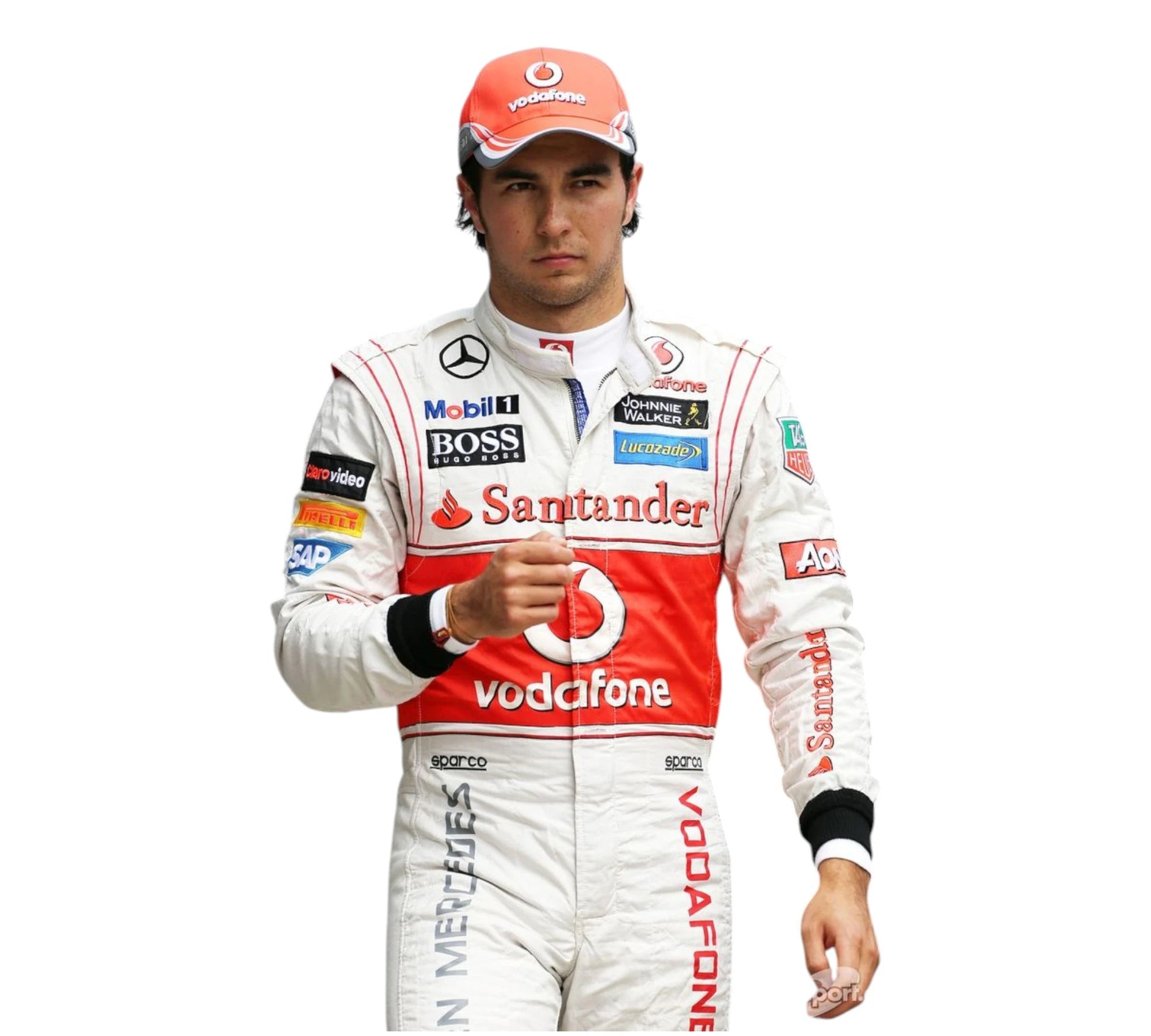 2013 Sergio Perez Team McLaren Mercedes F1 Race Embroidery Suit