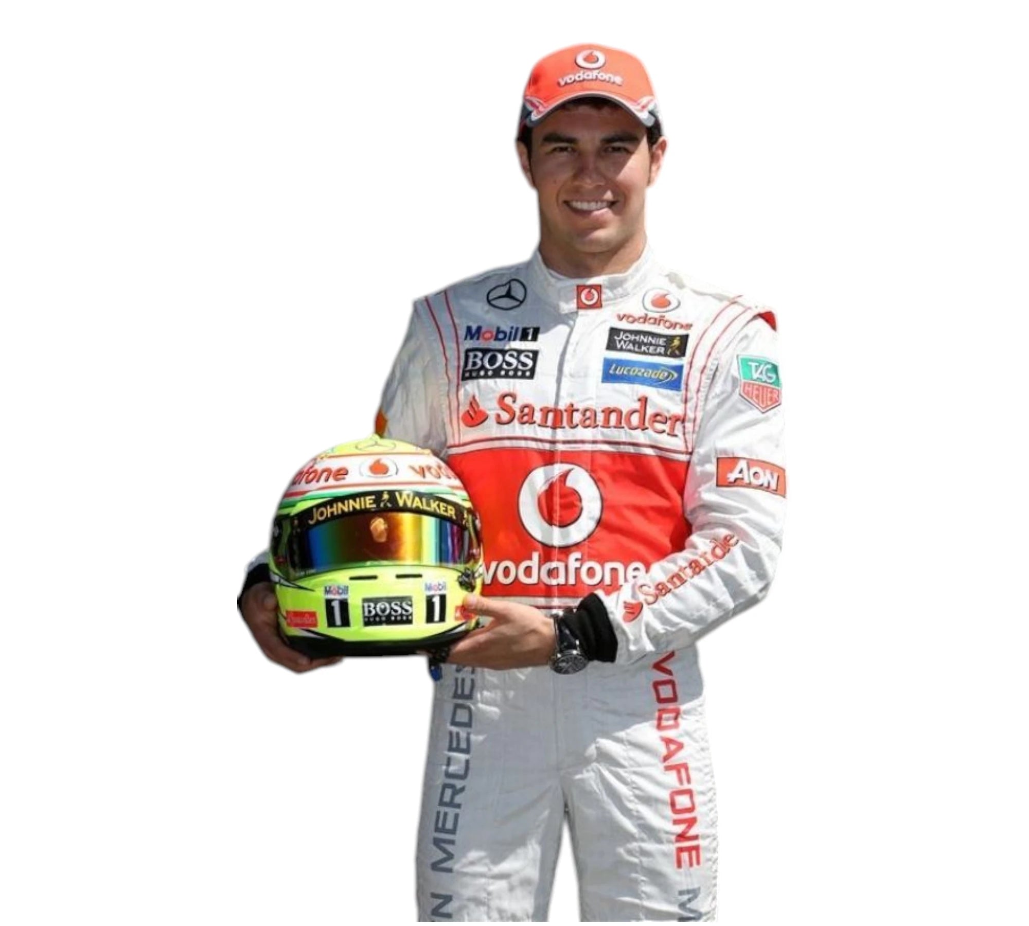 2013 Sergio Perez Team McLaren Mercedes F1 Race Embroidery Suit