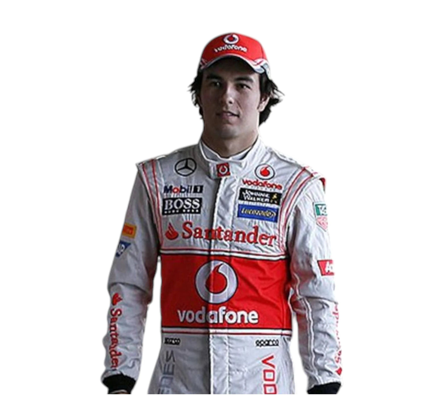 2013 Sergio Perez Team McLaren Mercedes F1 Race Embroidery Suit