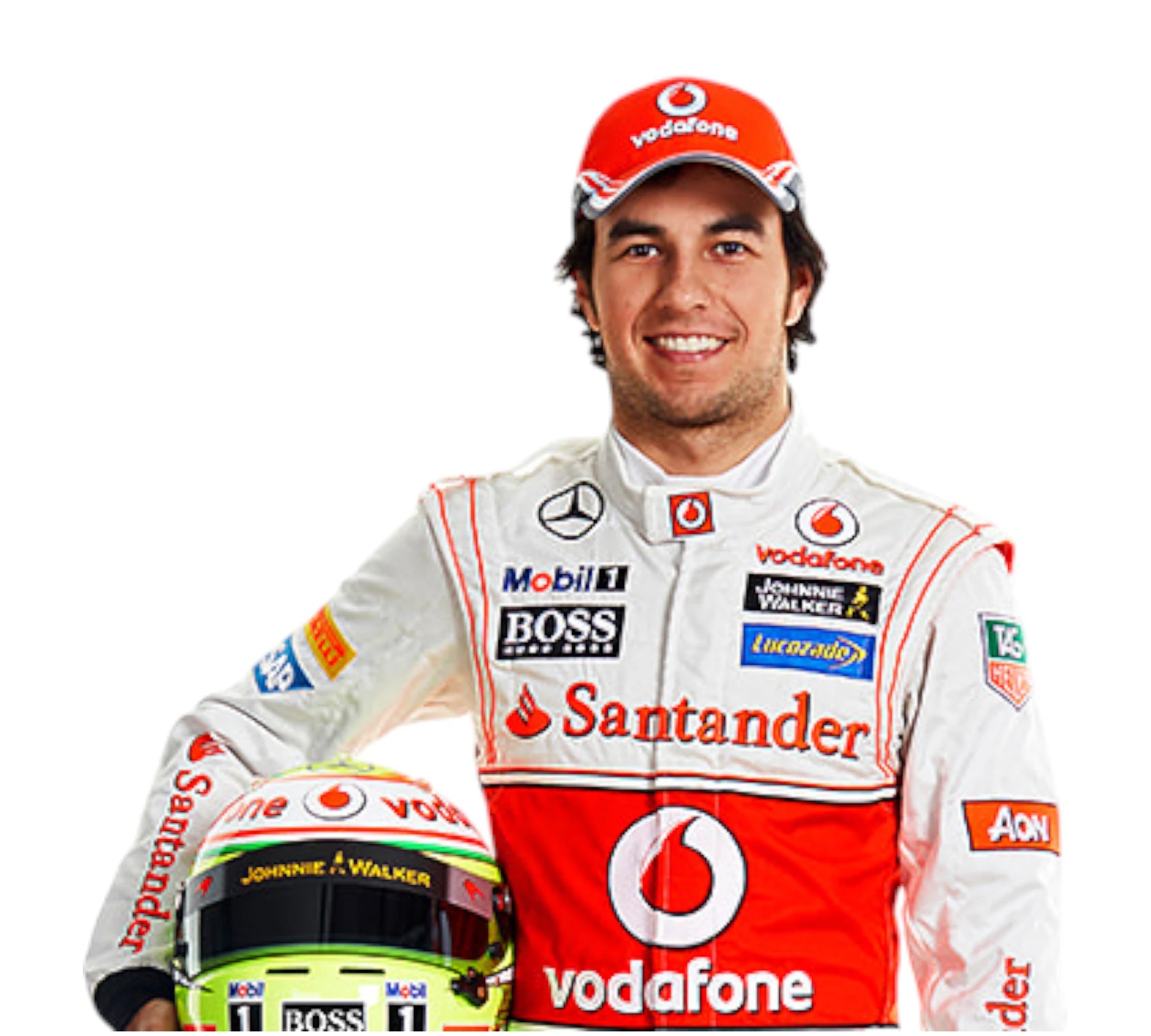 2013 Sergio Perez Team McLaren Mercedes F1 Race Embroidery Suit