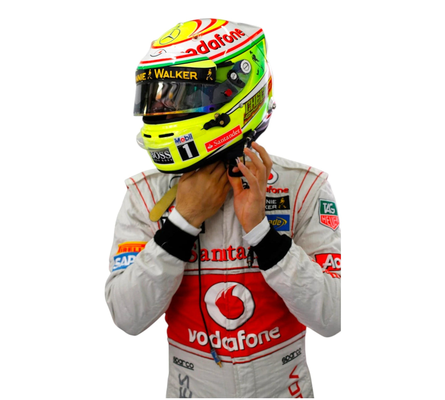 2013 Sergio Perez Team McLaren Mercedes F1 Race Embroidery Suit
