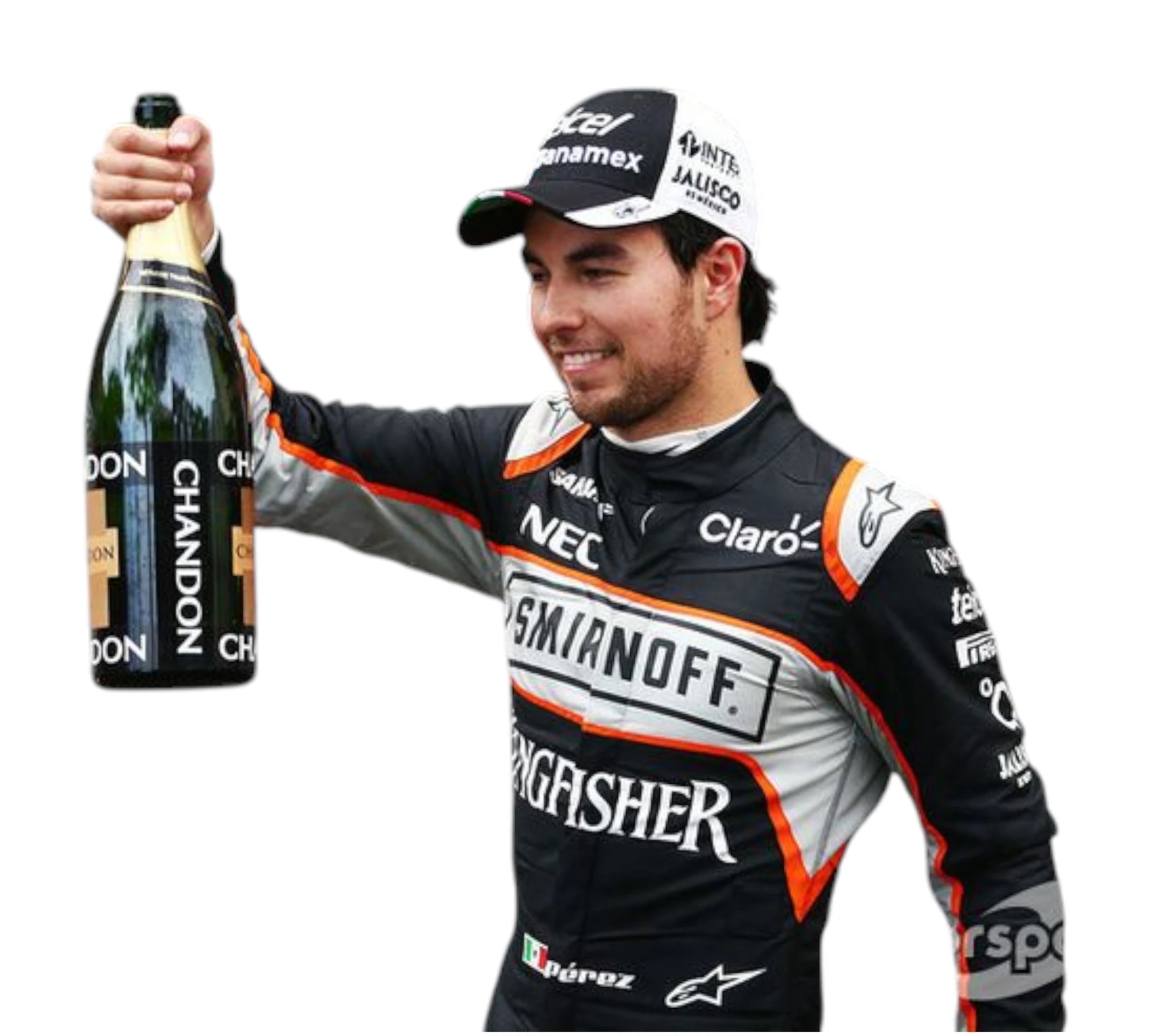 2016 Sergio Perez Race Worn Sahara Force India F1 Race Suit