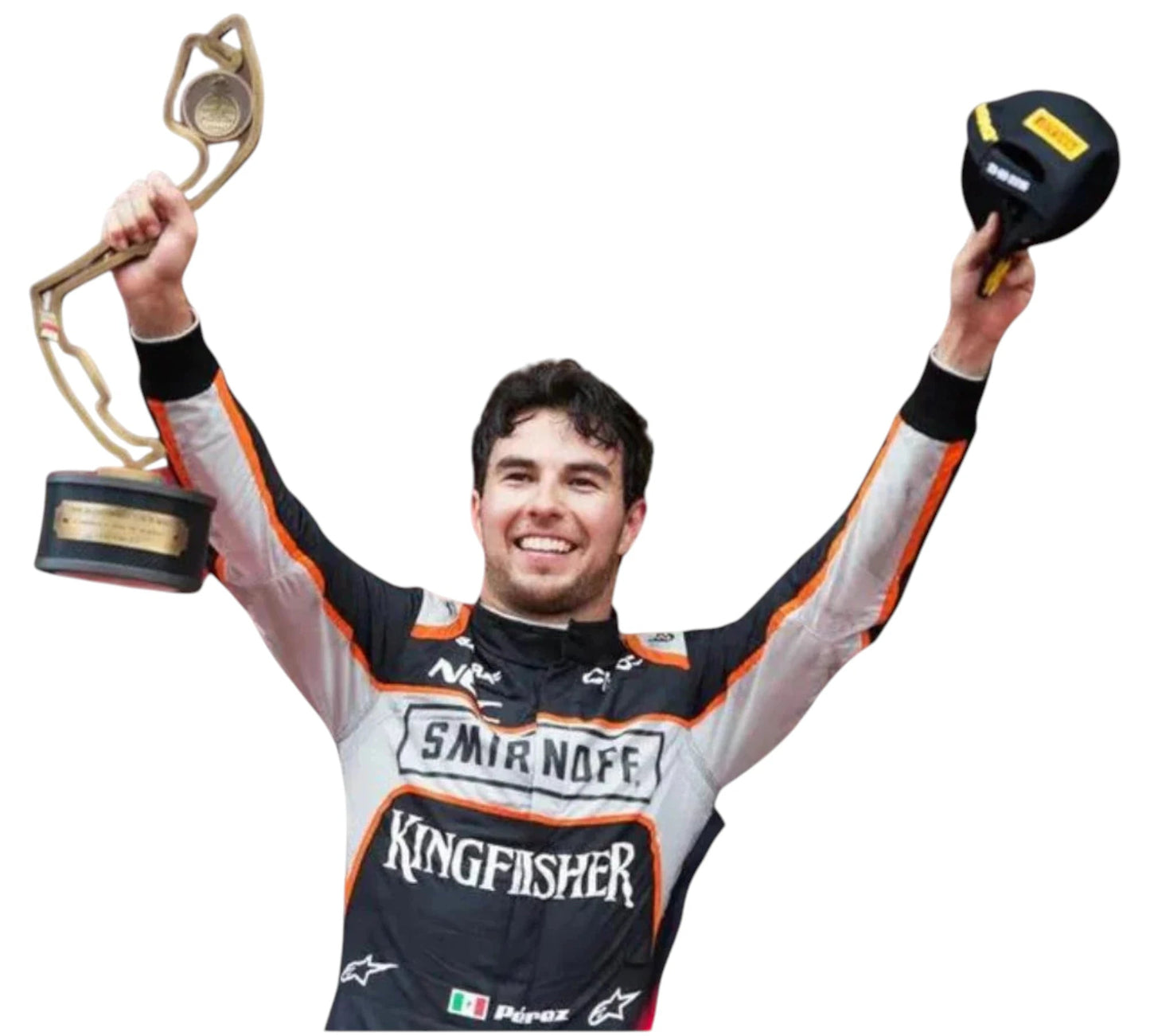 2016 Sergio Perez Race Worn Sahara Force India F1 Race Suit